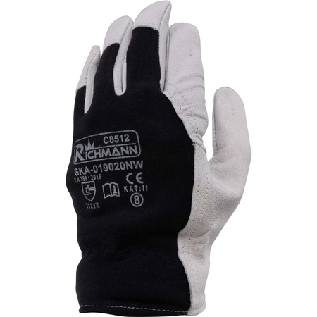 RĘKAWICE ROBOCZE SKÓRA KOZIA LICOWA "EKO" ROZM.  8' (SKA-019020NW)