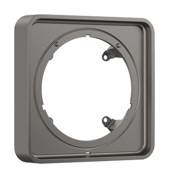 AX ShowerSelect ID Element przedłużający 22 mm, softsquare, Czarny Chrom Szczotkowany