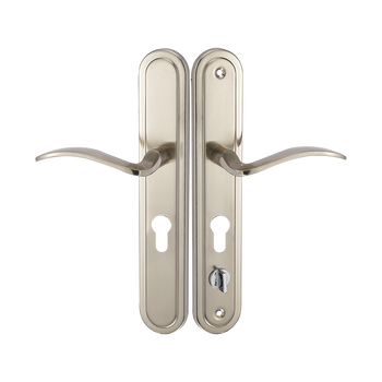 IRMA klamka zewnętrzna - lewa na szyldzie długim na wkładkę