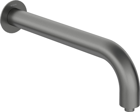 Wylewka prysznicowa ścienna - 380 mm stała titanium Silia NQS D41K