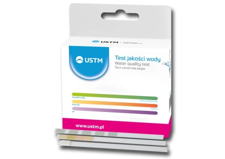 Paskowy tester twardości i odczynu wody oraz wolnego chloru USTM TEST-1