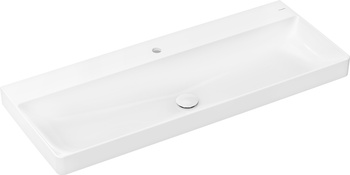 HG Xelu Q Umywalka wisząca 1200/480 z otworem na baterię, bez przelewu, SmartClean, Biały