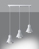 Lampa wisząca TAZILA 3 biała [ES111]