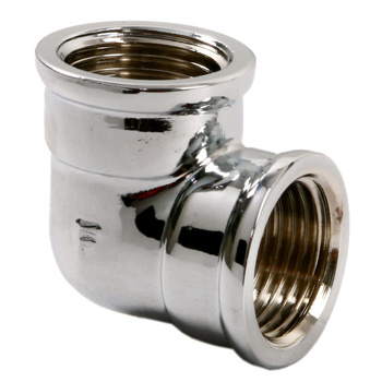 Kolanko mosiężne 3-8" chromowane