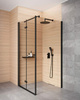 Ścianka prysznicowa / walk-in systemu Kerria Plus 90 cm nero KTS N39P