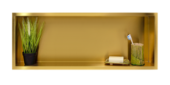 WALL-BOX ONE Gold / Brass - Półka pojedyncza złota 90x30x10 cm