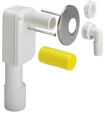 Syfon do pralki/zmywarki podtynkowy VIEGA rozeta, chrom 452452