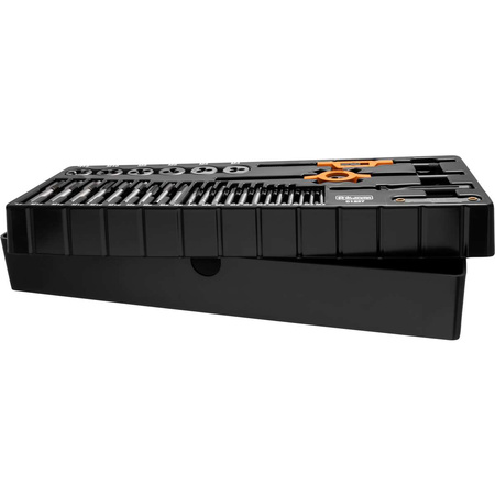 WKŁAD - GWINTOWNIKI I NARZYNKI M3-M12 32 ELEM. + TACKA C1101