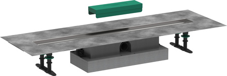 HG uBox universal Kompletny zestaw do odpływów liniowych 800, niski