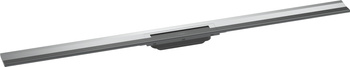 HG RainDrain Flex Element zewnętrzny odpływu liniowego 1200 z możliwością przycięcia, montaż przyścienny, Chrom
