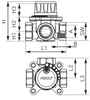 Zawór mieszający 3-drogowy 2" gwinty wewnętrzne