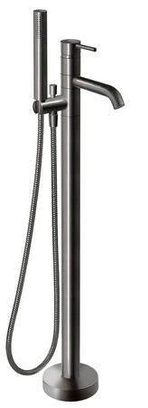 CIRICULUS zestaw natryskowy ze stojącą baterią wannową, gun metal
