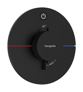 HG ShowerSelect Comfort S Bateria termostatyczna do 1 odbiornika, podtynkowa, Czarny Matowy