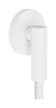 AX Wall outlet Fine Przyłącze węża, okrągłe, Biały Matowy