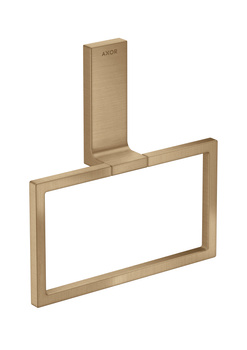 AX Universal Rectangular Wieszak na ręcznik typu Ring, Brąz Szczotkowany