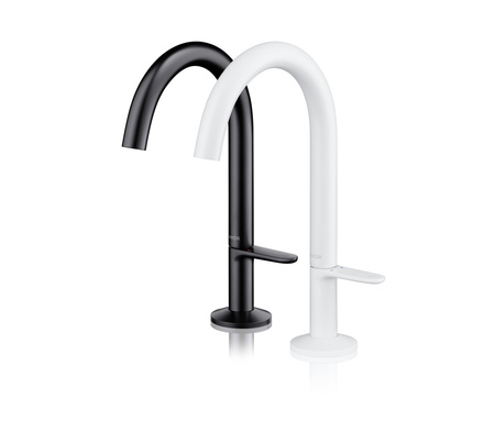 AX One Bateria umywalkowa Select 170 z kompletem odpływowym Push-Open, Biały Matowy