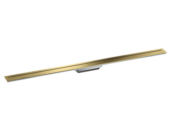 AX Drain Element zewnętrzny odpływu liniowego 1200, montaż odsunięty od ściany, Złoty Optyczny Polerowany
