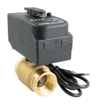 2-drogowy zawór kulowy z siłownikiem BEV, DN25, Rp1", Kvs 60 m3/h, 24 V AC, NO