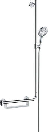 HG Raindance Select S Zestaw prysznicowy 120 3jet z drążkiem 110 cm, prawy, Chrom