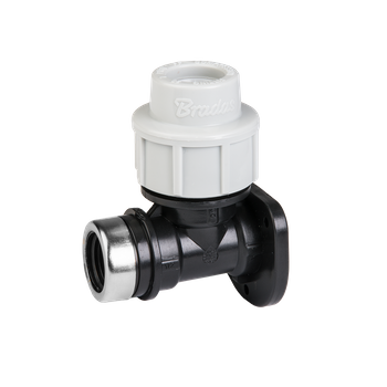 PN16 Kolanko ścienne do rur PE 20mm /