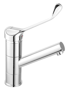 FIESTA MEDICO bateria umywalkowa stojąca z obrotową wylewką, chrom