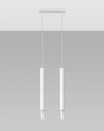 Lampa wisząca WEZYR 2 biała