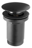 ROTONDO zawór spustowy bez przelewu, click-clack, 5/4", czarny