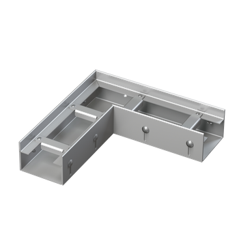 Odwodnienie drenażowe narożne 75 mm z regulacją, stal nierdzewna