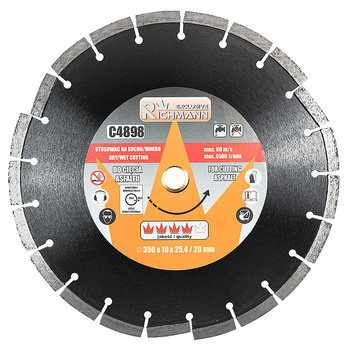 TARCZA DIAM. 350x25,4/20 MM DO CIĘCIA ASFALTU