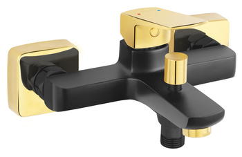 VITTO VL bateria wannowa bez zestawu natryskowego, czarno / złoty