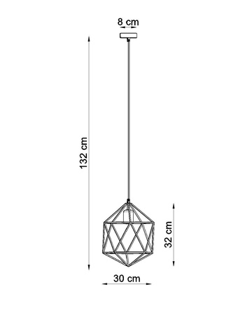 Lampa wisząca GASPARE biała