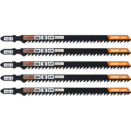 BRZESZCZOT DO WYRZ. DREWNO "T" HCS 152MM,6 TPI,SZYBKIE CIĘCIE (T344D) 5 SZT/OPAK.