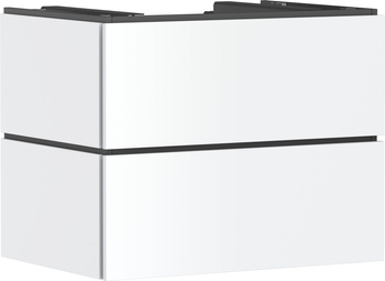 HG Xilesa E Szafka pod szlifowaną umywalkę wpuszczaną w blat/nablatową z 2 szufladami PushOpen 780/550, Biały Matowy