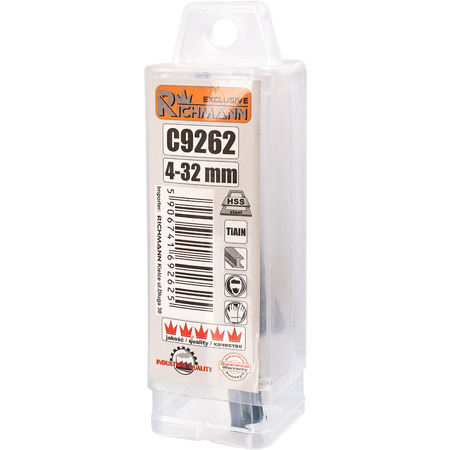 WIERTŁO STOPNIOWE DO METALU 4-32 MM