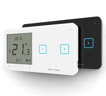 Dwupolowy bezprzewodowy dotykowy szklany włącznik z regulatorem temperatury WSR-02