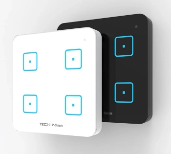 Czteropolowy dotykowy szklany włącznik WS-04