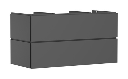 HG Xilesa E Szafka pod szlifowaną umywalkę wpuszczaną w blat/nablatową z 2 szufladami PushOpen 1180/550, Szary Łupek Matowy