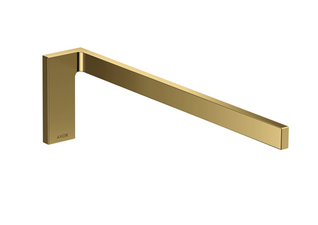 AX Universal Rectangular Wieszak na ręcznik, 1-ramienny, Złoty Optyczny Polerowany