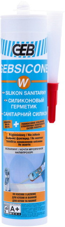 Silikon sanitarny bezbarwny GEBSICONE 310 ml