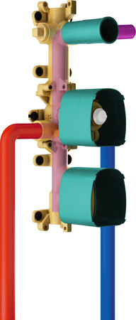 AX ShowerSolutions Zestaw podstawowy do zaworu odcinającego 120/120, podtynkowy