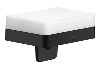AX Universal Softsquare Dozownik mydła w płynie z półką, Czarny Matowy