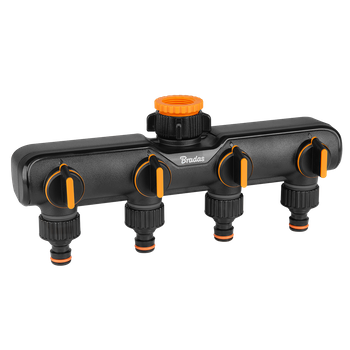 BLACK LINE Rozdzielacz 4-drożny z zaworami na kran GW1"lub GW3/4"- karta