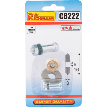 KÓŁKO DO GLAZ. 16x6x3 TYTANOWE