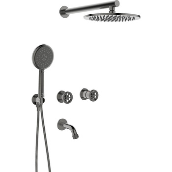 Muro - bateria wannowo-natryskowa podtynkowa z zestawem natryskowym