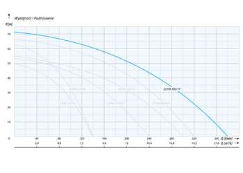 2CPM 300/77 T (4,7 kW, 3~230 V, 3~400 V) pompa hydroforowa przemysłowa