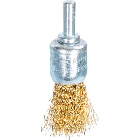 SZCZOTKA DO WIERT. PĘDZELKOWA 17 MM MOSIĄDZOWANA