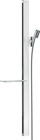 HG Unica Drążek prysznicowy E 90 cm z wężem Isiflex 160 cm, Biały/Chrom