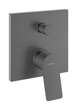 HG Vivenis Jednouchwytowa bateria wannowa, podtynkowa do iBox universal, Czarny Chrom Szczotkowany