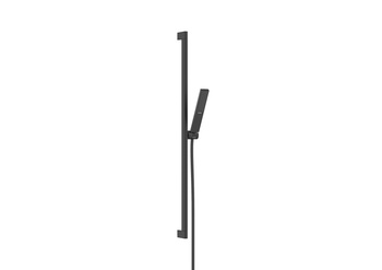 HG Pulsify E Zestaw prysznicowy 100 1jet EcoSmart z drążkiem 90 cm, Czarny Matowy
