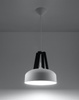 Lampa wisząca CASCO biała/czarna